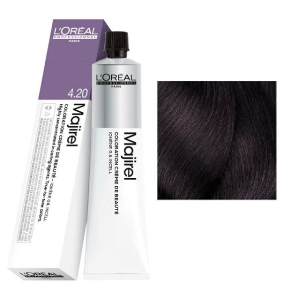 L'OREAL PROFESSIONNEL MAJIREL 4.20 ΚΑΣΤΑΝΟ ΙΡΙΖΕ ΕΝΤΟΝΟ 50ml
