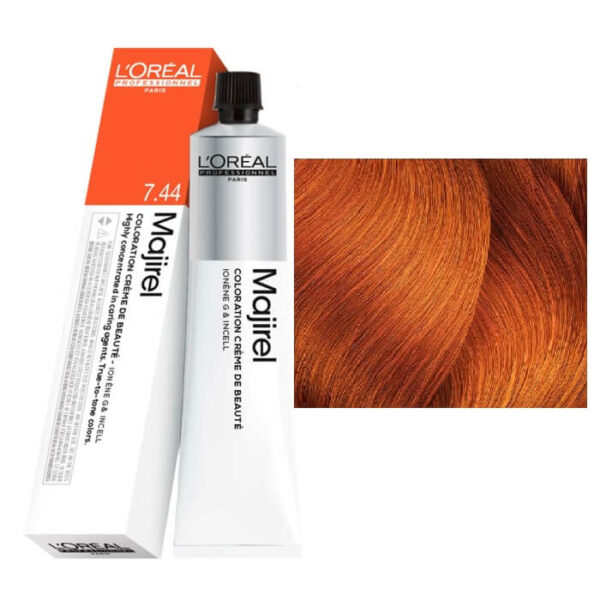 L'OREAL PROFESSIONNEL MAJIREL 7.44 Ξανθό Χάλκινο Βαθύ 50ml